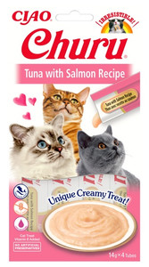 Inaba Ciao Cat Churu Tuna with Salmon Recipe 56g