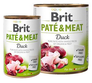 Brit Pate & Meat Duck Dog Food Can 800g