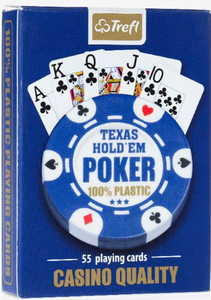 Trefl Texas Hold'em Poker Plastic Playing Cards 18+