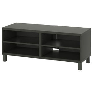BESTÅ TV bench, dark grey, 120x40x48 cm
