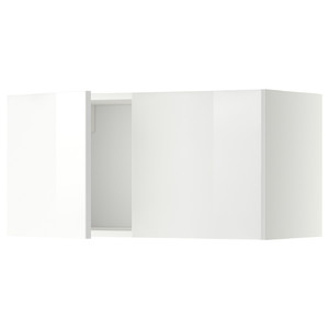 METOD Wall cabinet with 2 doors, white/Ringhult white, 80x40 cm