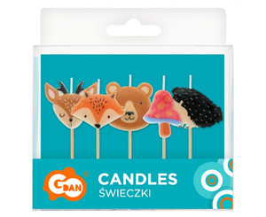 Candles Pickers Set of 5pcs Forest