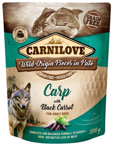 Carnilove Dog Food Carp & Black Carrot in Pate 300g