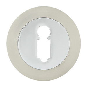 Door Escutcheon Ambition R-500, nickel/chrome