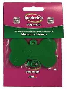 Inodorina Car Air Freshener Dog Magic White Musk, assorted patterns