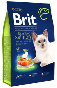 Brit Premium By Nature Cat Sterilized Salmon Dry Food 800g