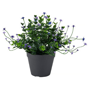 FEJKA Artificial potted plant, in/outdoor/flowering lilac, 12 cm