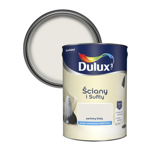 Dulux Walls & Ceilings Matt Latex Paint 5l pearl white