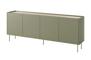 Four-Door Cabinet with Drawer Desin 220, olive/nagano oak