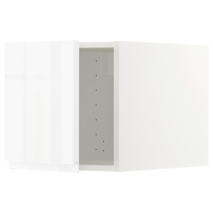 METOD Top cabinet, white/Voxtorp high-gloss/white, 40x40 cm