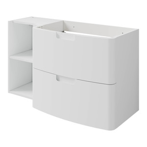 GoodHome Wash-basin Cabinet Himalia 105 cm, right, white
