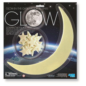 Glow-in-the-Dark Moon & Stars Set 3+