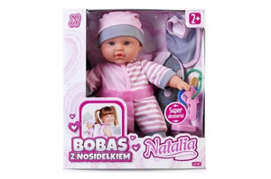Natalia Baby Doll with Carrier & Accessories 28cm 2+