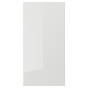 RINGHULT Door, high-gloss light grey, 30x60 cm