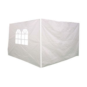 Wall for Gazebo Suhali 3x3 m, white, 2-pack