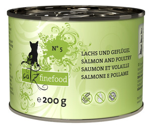 Catz Finefood Cat Food Salmon & Poultry N.05 200g