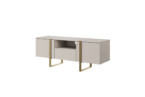TV Cabinet Verica 150 cm, cashmere/gold legs
