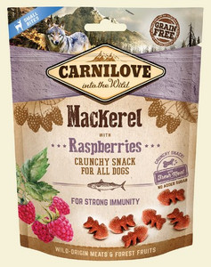 Carnilove Dog Snack Fresh Crunchy Mackerel+Raspberries 200g