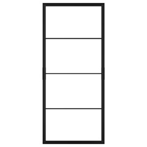 SKYTTA Sliding door frame, black, 102x231 cm