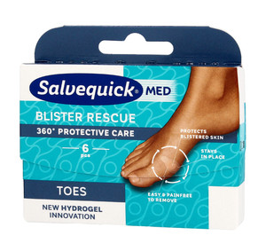 Salvequick Med Blister Rescue Plasters For Toes 360 Protective Care 1pack - 6pcs