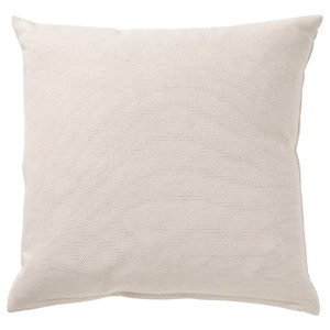 SANDTRAV Cushion, beige/white, 45x45 cm