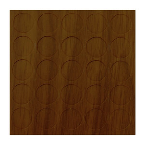 Diall Furniture Cover Cap Screw Cap 14 mm, walnut, 25-pack