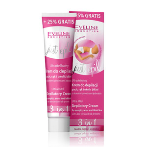 Eveline Just Epil Ultra Delicate Hair Removal Cream for Armpits and Bikini Area 3in1 125ml