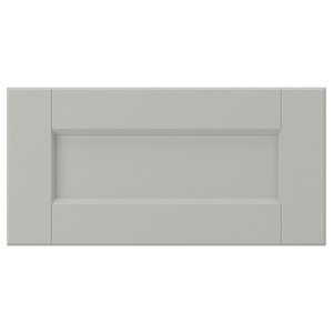 LERHYTTAN Drawer front, light grey, 40x20 cm