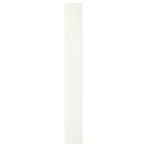FORSAND Door with hinges, white, 25x195 cm