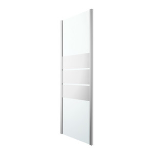 GoodHome Shower Panel Beloya 80 cm, chrome/mirror glass