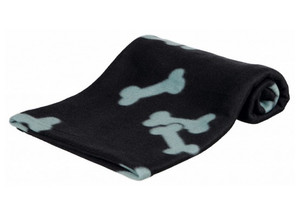 Trixie Dog Blanket 100x70cm, black, patterned