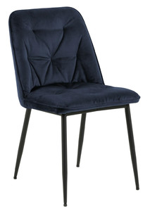 Chair Brooke, velvet, standard, dark blue
