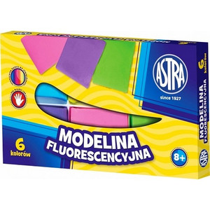 Astra Modelling Clay Fluorescent 6 Colours 8+