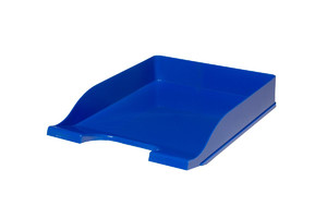 Plastic Letter Tray Colours 1pc, blue