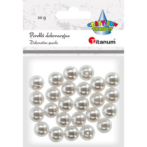 Decorative Pearls 12mm 20g, white