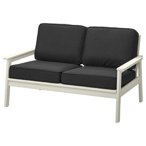BONDHOLMEN 2-seat sofa, outdoor, white/beige/Järpön/Duvholmen anthracite
