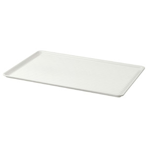VÄLVÅRDAD Dish drainer, white/galvanised, 52x35 cm