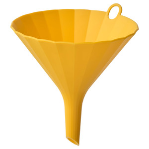 UPPFYLLD Funnel, bright yellow, 13 cm