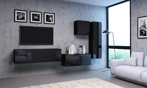 Furniture Set Vivo 3 LE, black/high-gloss black