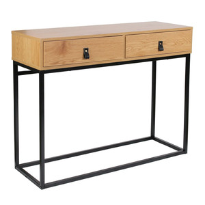 Console Table Abbott, oak/black