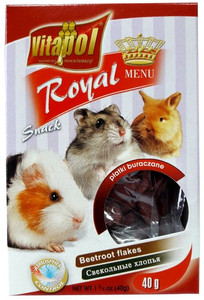 Vitapol Menu Beetroot Flakes Snack for Rodents 40g