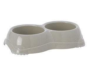 Dog Bowl Smarty Double 1 2x 0.33l, beige