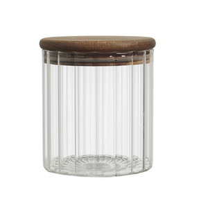Glass Storage Jar with Acacia Lid 500ml