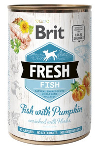 Brit Fresh Dog Fish with Pumpkin Can 400g