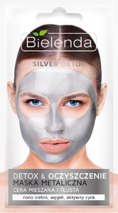 Bielenda Silver Detox Detoxifying Metallic Mask for Mixed & Oily Skin 8g