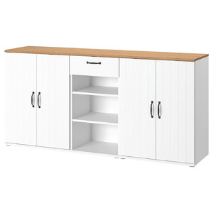 SKRUVBY Storage combination, white, 190x90 cm