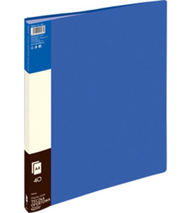40 Pocket Display Book Folder PP A4, blue