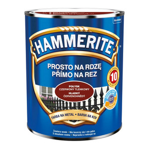 Hammerite Direct To Rust Metal Paint 0.7l, gloss red oxide