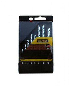 Stanley Drill Bit Set, 8pcs, 3-10mm