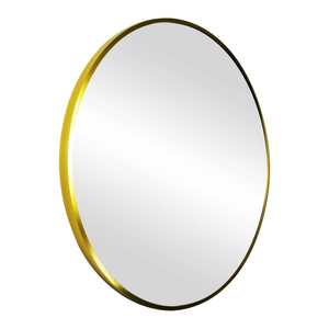 Mirror Round Sepio 70 cm, glossy gold